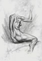 Michael Hensley Drawings, Female Form 8